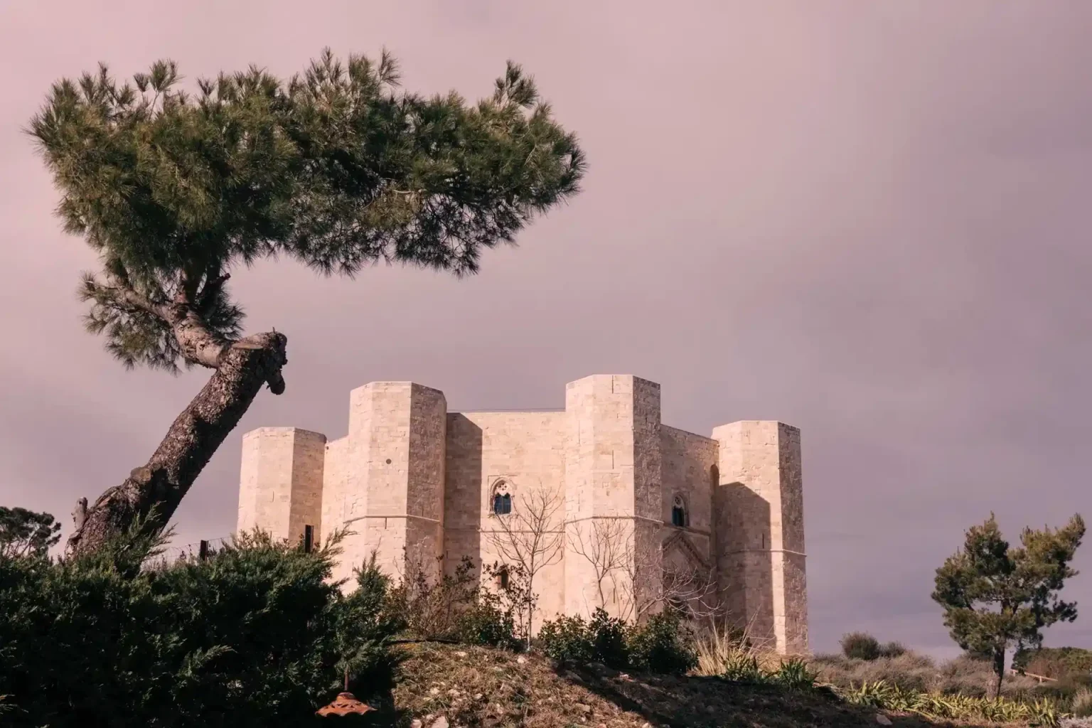 Das Castell del Monte in Apulien, Italien.